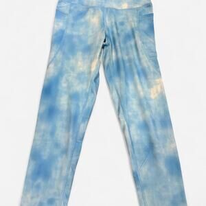 Blue Tie Dye Champion Leggings